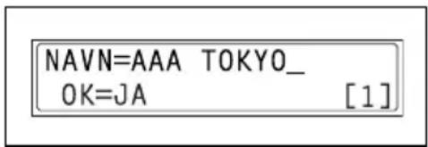 NAVN=AAA TOKYO_ OK=JA [1]