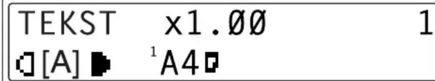 TEKST x1.00 1 Q [A] ▶¹A4□