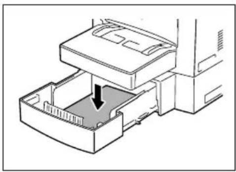 KONICA MINOLTA Bizhub 160f - Ilægning af papir i kassette 2 (ekstraudstyr) - 2