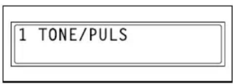 1 TONE/PULS