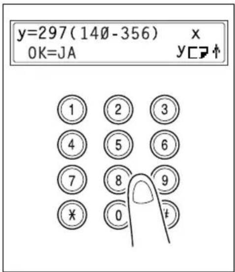 y=297(140-356) x OK=JA y□↑ ① ② ③ ④ ⑤ ⑥ ⑦ ⑧ ⑨ ※ 0 ↑