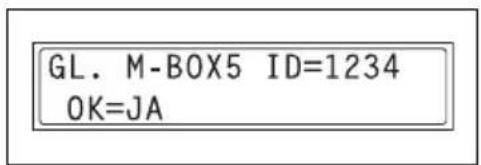 GL. M-BOX5 ID=1234 OK=JA