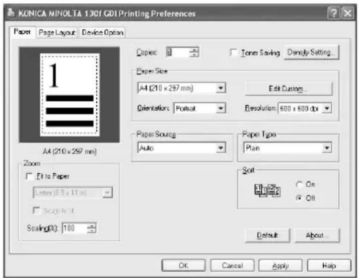 KONICA MINOLTA Bizhub 130f - Fanen Paper - 1