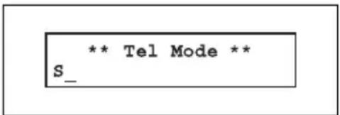 ** Tel Mode ** S_