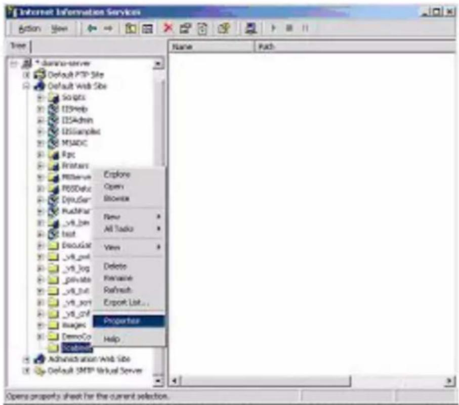 OKI C5510 - Setting IIS anonymous access (Indstilling af ISS anonym adgang): - 1