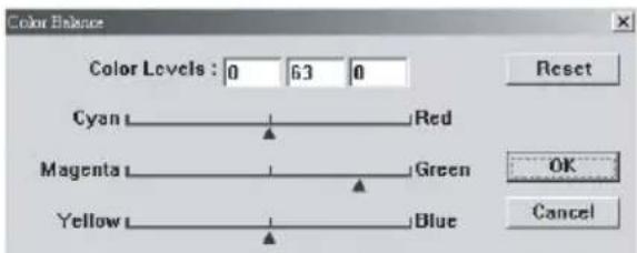 OKI C5510 - Brug af farvebalance - 1