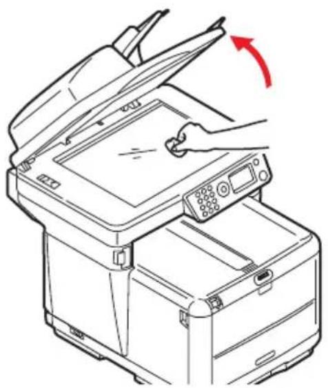 OKI C3530 - ......UNDERSIDEN AF ADF'EN - 3