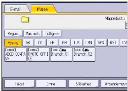 E-mail Mape Mappedst.: Reg.nr_ Man. indt. Tidligere Hypig AB CD EF GH IJK LMN OPQ RST UW [00001] [00002] [00013] Branch_01 [00014] Branch_02 ABCD COMPANY KYOTO OFFICE Tekst Emne Sikkerhed Afsendemavn