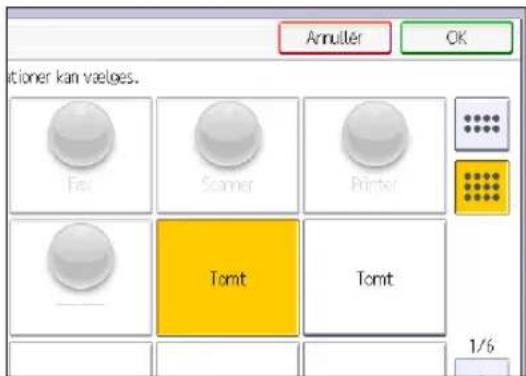 Annulier OK tioner kan vælges. Fev Scanner Printer Tomt Tomt 1/6