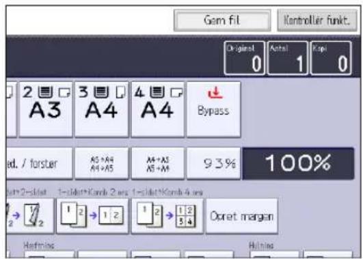 Gem fil Kontrollier funkt. Original Actual Ksp 0 1 0 2 3 4 5 A3 A4 A4 Bypass ed. / forster AS+AS AS+AS AS+AS 93% 100% 2 1 2 1 2 1 2 1/2 Oret margen Hafmlins Hafmlins