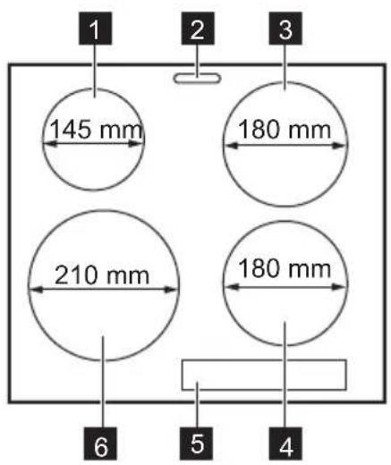 1 2 3 145 mm 180 mm 210 mm 180 mm 6 5 4