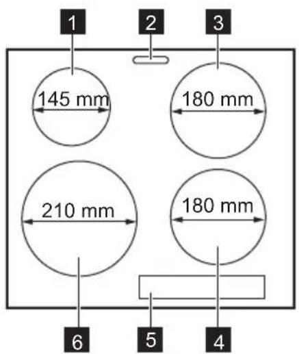 1 2 3 145 mm 180 mm 210 mm 180 mm 6 5 4