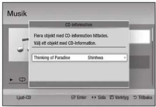 Musik CD-information Flera objekt med CD-information hittades. Välj ett objekt med CD-information. Thinking of Paradise Shinhwa Ljud-CD Enter Sida Verktyg Tilbaka