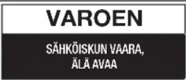 SAMSUNG BD-E8500N - Varoitus - 2
