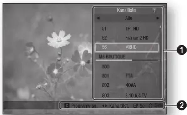 Kanalliste Alle 51 TF1 HD 52 France 2 HD 56 M6HD M6 BOUTIQUE 800 801 FTA 802 NOVA 803 3.10.6.4 TV Programvisn. Kanaltilst. Se Skn