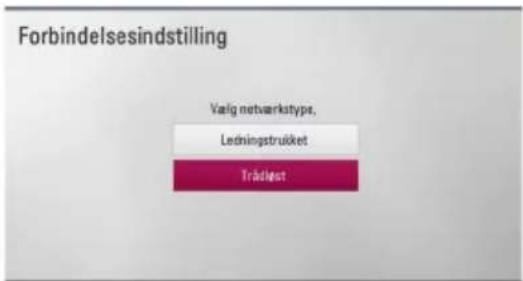 Forbindelsesindstilling Valg netwarktype, Ledningstruktur Träddest