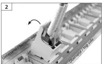 2 Untersette / bottom side Oversette / top side