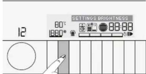 12 80°C 800° SETTINGS BRIGHTNESS 88:88 ○ ●