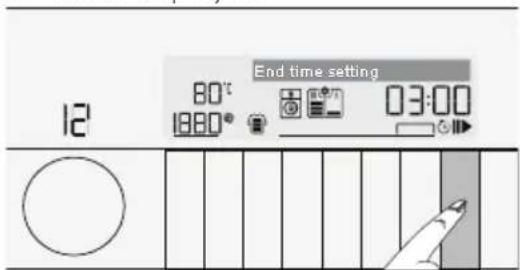 End time setting 12 80° 03:00 1880®