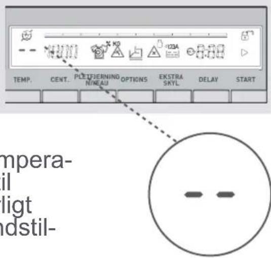 TEMP. CENT. PLETJERNING NINEAU OPTIONS EKSTRA SKYL DELAY START mpera- il ligt ndstil-