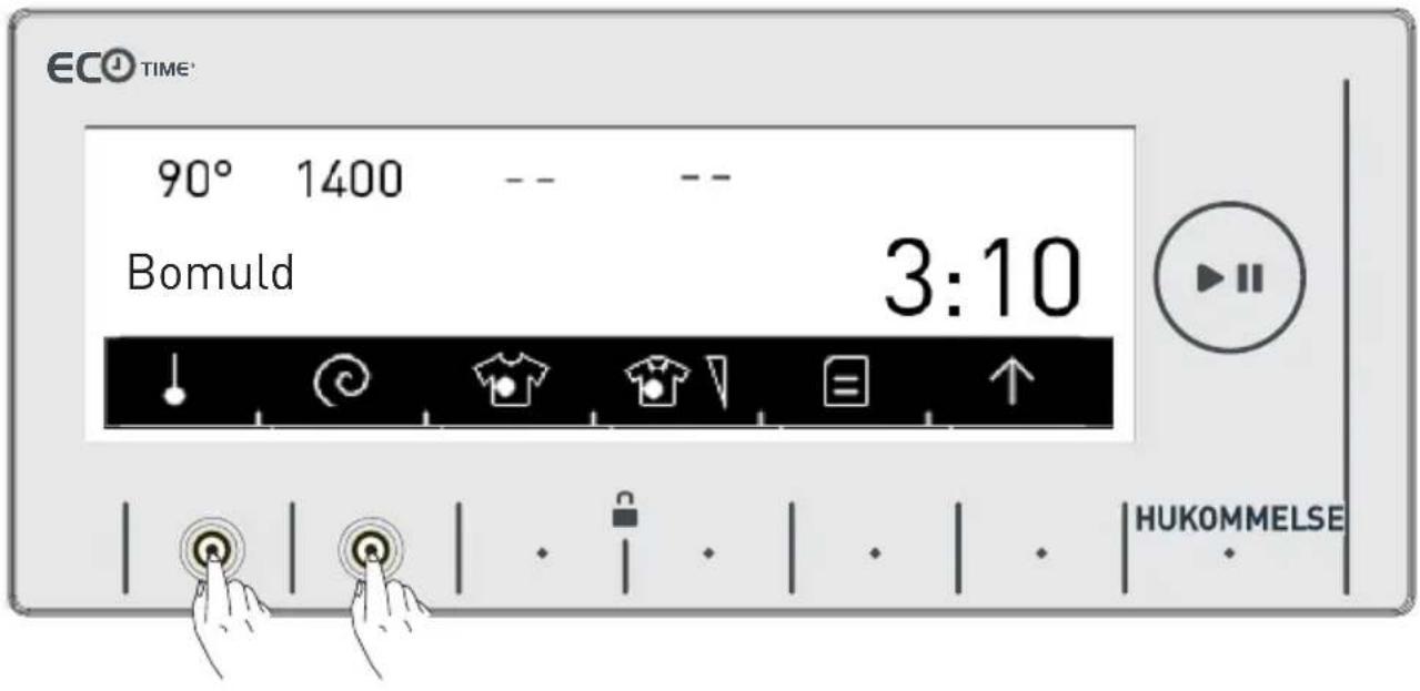 ECO TIME 90° 1400 -- Bomuld 3:10 HUKOMMELSE