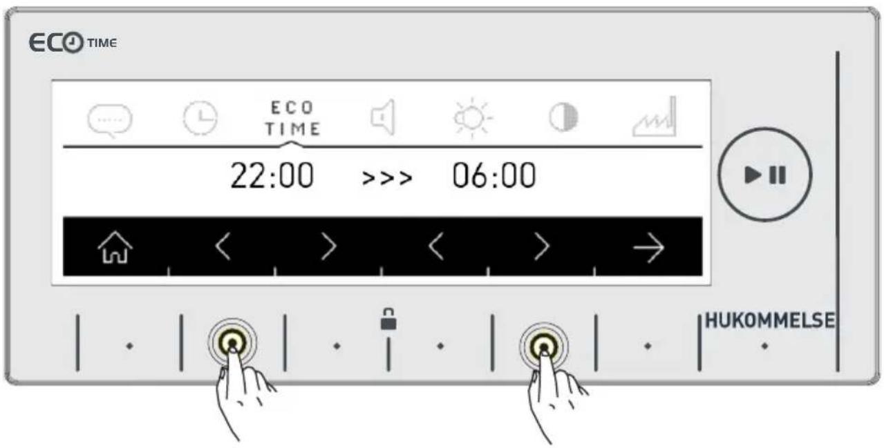 ECO TIME ECO TIME 22:00 >>> 06:00 HUKOMMELSE
