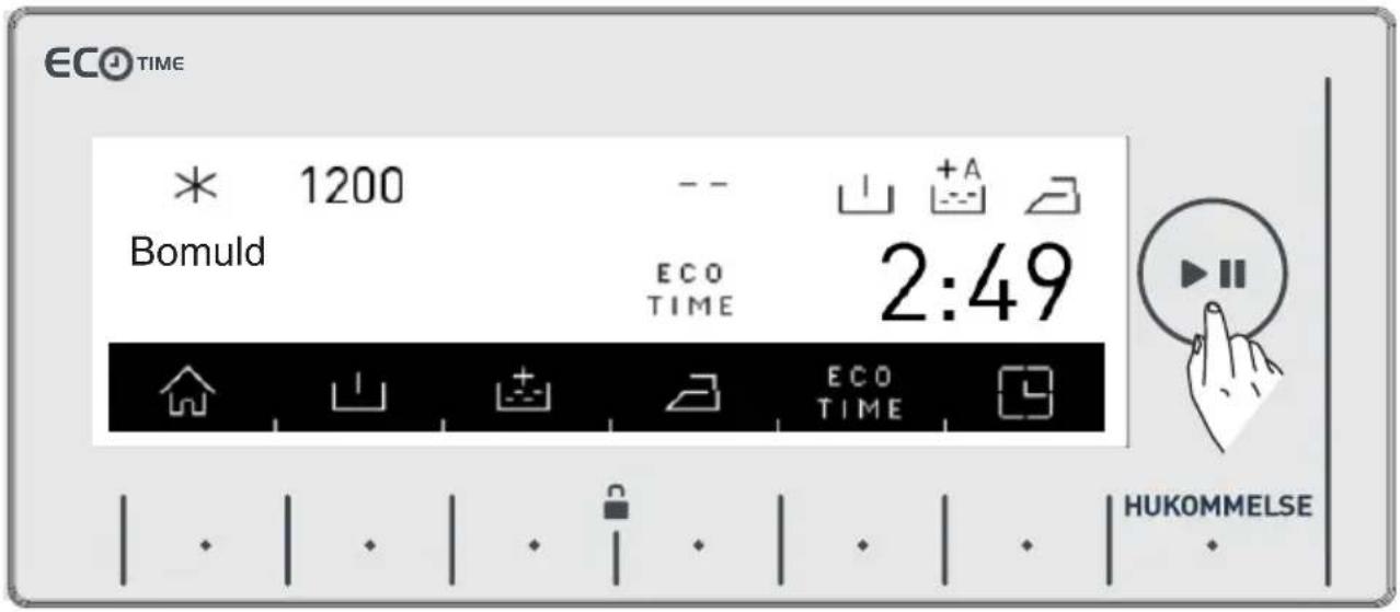 ECO TIME * 1200 -- Bomuld ECO TIME 2:49 ECO TIME HUKOMMELSE