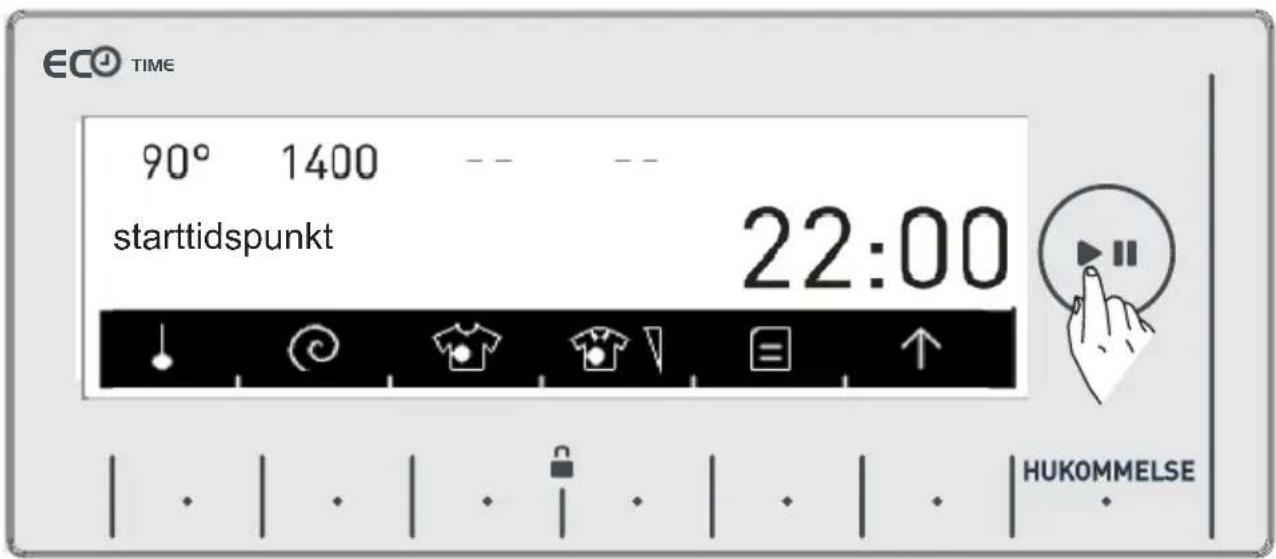 ECO TIME 90° 1400 -- starttidspunkt 22:00 HUKOMMELSE