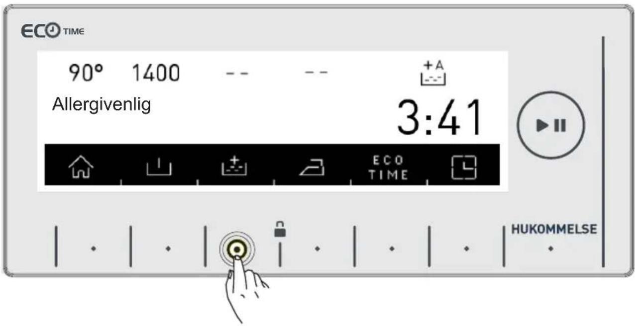ECO TIME 90° 1400 -- -- Allergivenlig 3:41 ECO TIME HUKOMMELSE