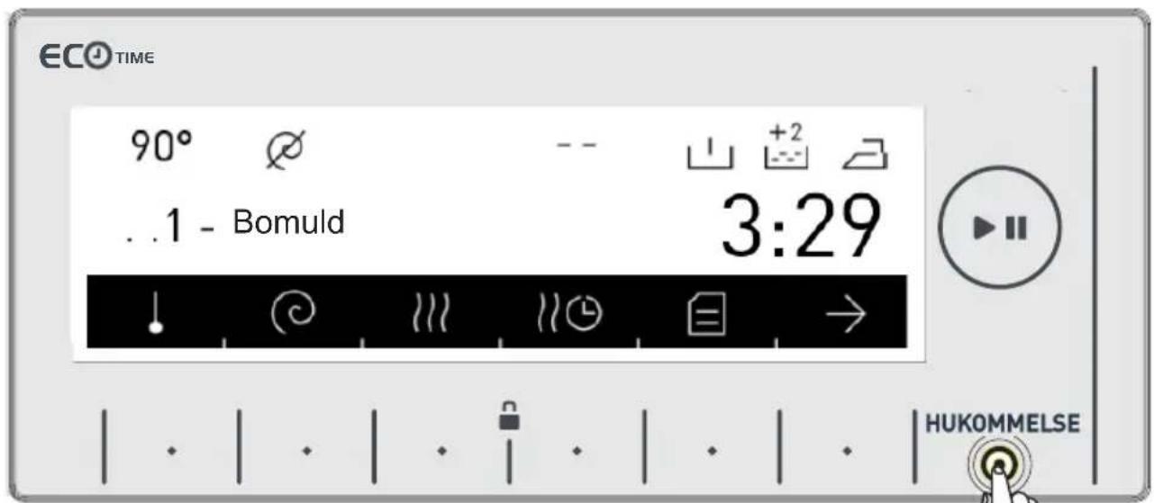ECO TIME 90° .1 - Bomuld 3:29 HUKOMMELSE