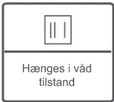 Hænges i våd tilstand