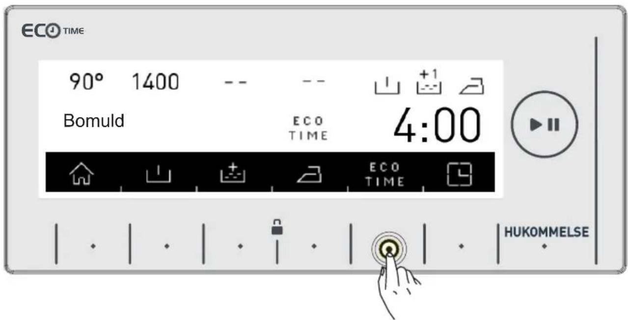 ECO TIME 90° 1400 -- Bomuld ECO TIME 4:00 HUKOMMELSE