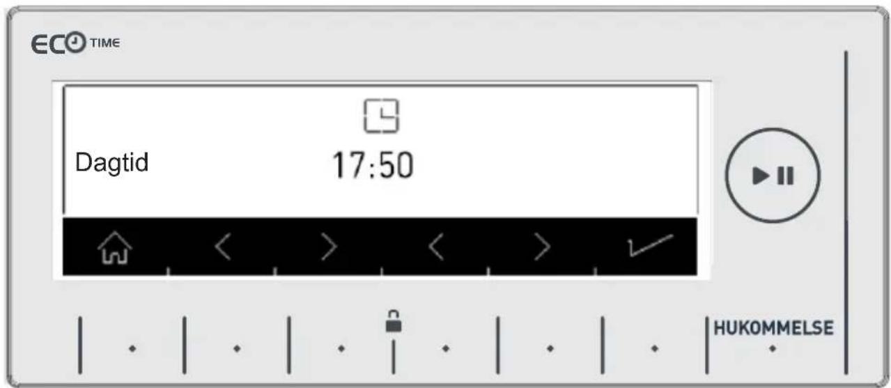 ECO TIME Dagtid 17:50 HUKOMMELSE