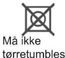 Må ikke tørretumbles