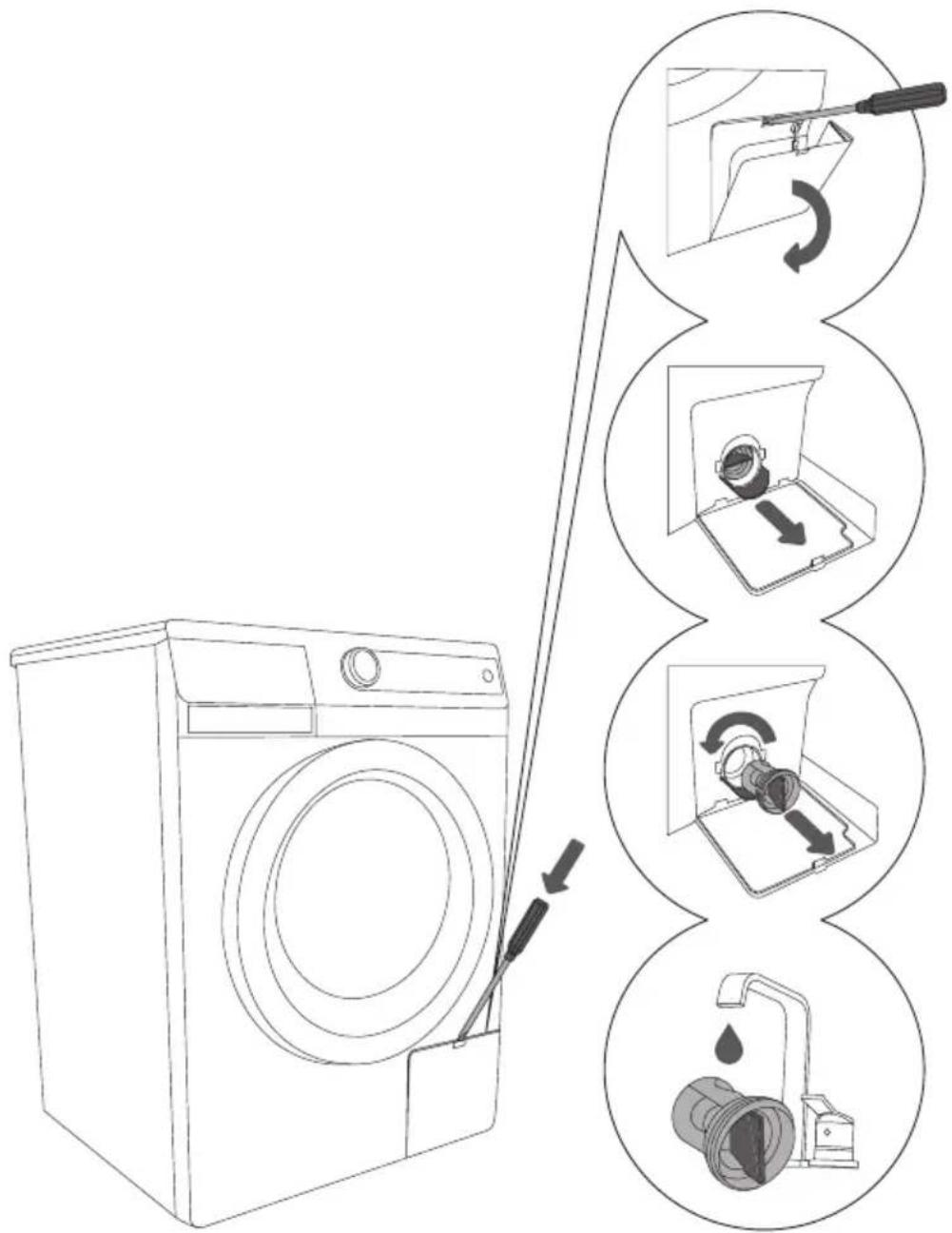 GORENJE W6222/S - RENGØRING AF FILTERET - 1