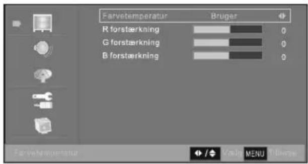Prosonic X19/69D-GB-HCU-DK - Sådan justerer du farve balance - 2