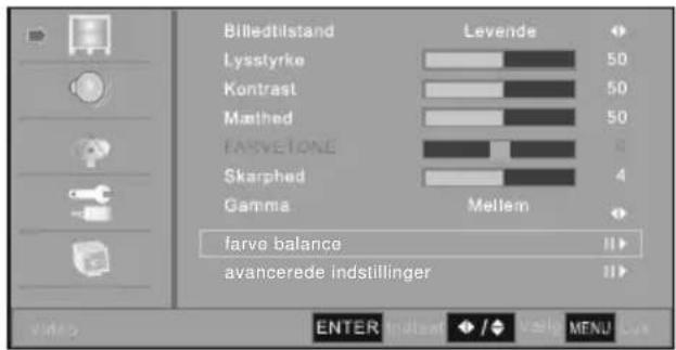 Prosonic X19/69D-GB-HCU-DK - Sådan justerer du farve balance - 1