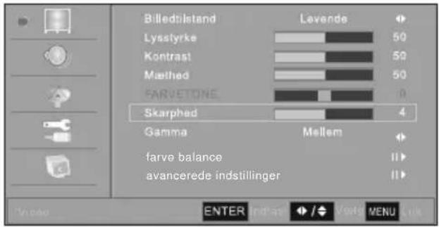 Prosonic X19/69D-GB-HCU-DK - Sådan justerer du skarpheden - 1
