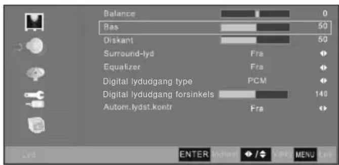 Prosonic X19/69D-GB-HCU-DK - Sådan justerer du baslyden - 1