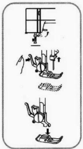Diagram illustrating three-step robotic arm manipulation process with labeled parts and directional arrows
