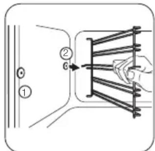 ZANUSSI ZOB30601WK - Udtagning af ovnribberne - 2