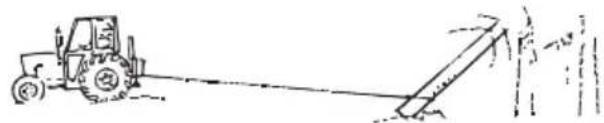 JONSERED CS 2245S - Nedtaking av et "fastfelt tre" - 2