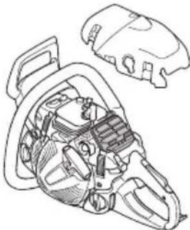 JONSERED CS 2245S - Montering av startmotor - 2