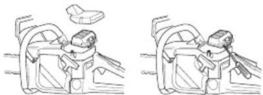 JONSERED CS 2171WH - Montering av startmotor - 2