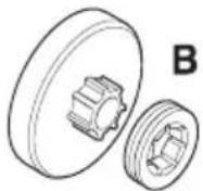 JONSERED CS 2159CWH - B Rim-drivhjul (utbytbart) - 2
