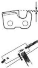 JONSERED CS 2156 - Sågkedjans filning och filmallar - 4