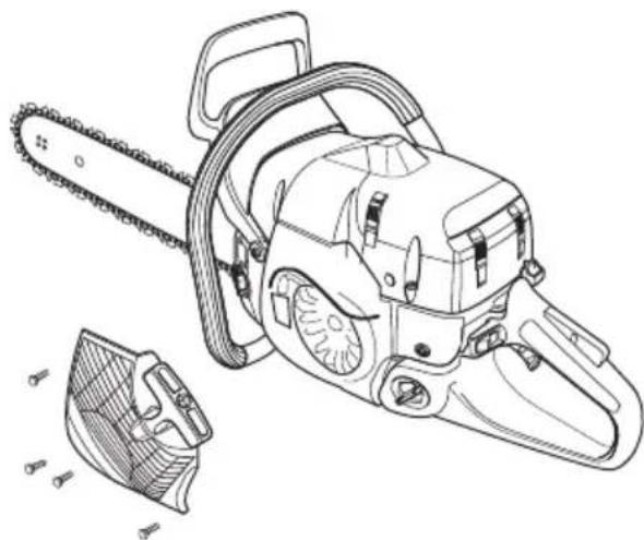 JONSERED CS 2188 - Byte av brusten eller sliten startlina - 4