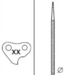 JONSERED CS 2188 - Sagkjedets filing og filmaler - 1
