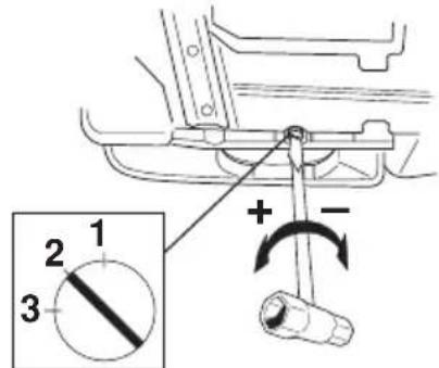 JONSERED CS 2188 - Innstilling av oljepumpe - 2