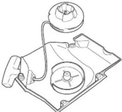 JONSERED CS 2188 - Byte av brusten returfjäder - 2